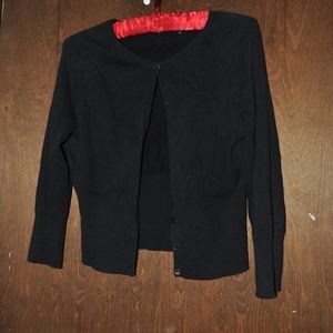 THE LIMITED Black Button-up Cardigan